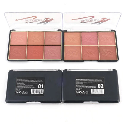 Miss rose 6 color blush kit