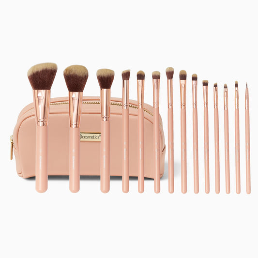 BH Chic 14 Piece Makeup Brush Set With Zip Bag