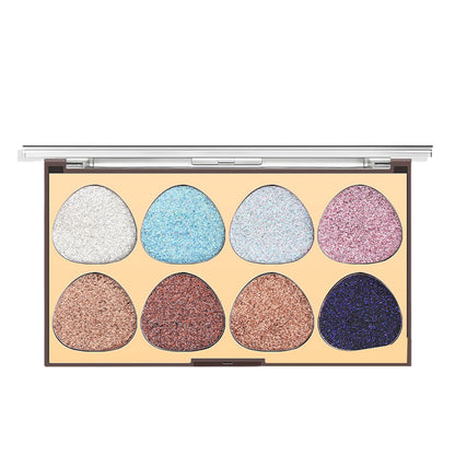 MISS ROSE 8 Colors Glitter Eyeshadow Palette (NEW)