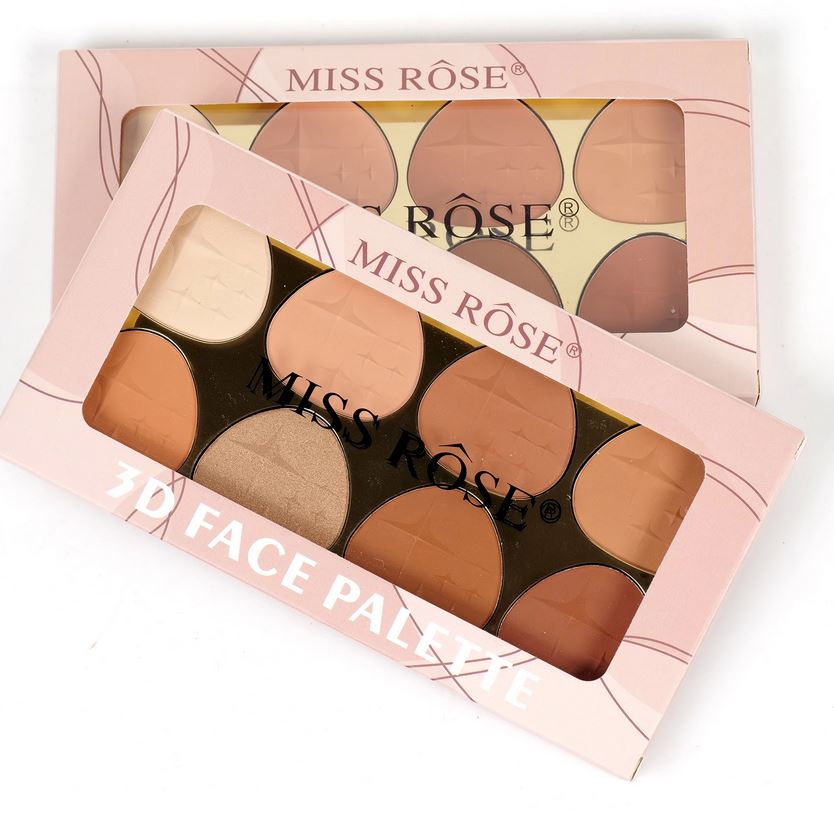 MISS ROSE 8 color 3D Contour Palette