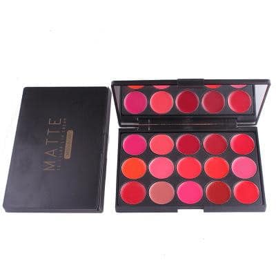 Miss Rose 15 Color Lipstick Matte Lip Cream Palette