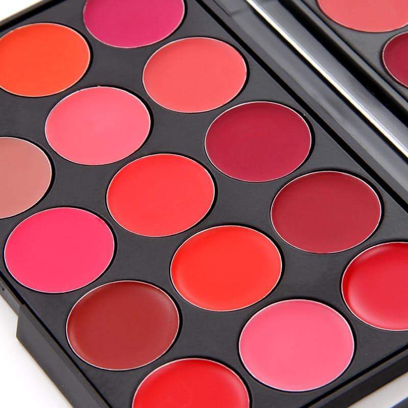 Miss Rose 15 Color Lipstick Matte Lip Cream Palette