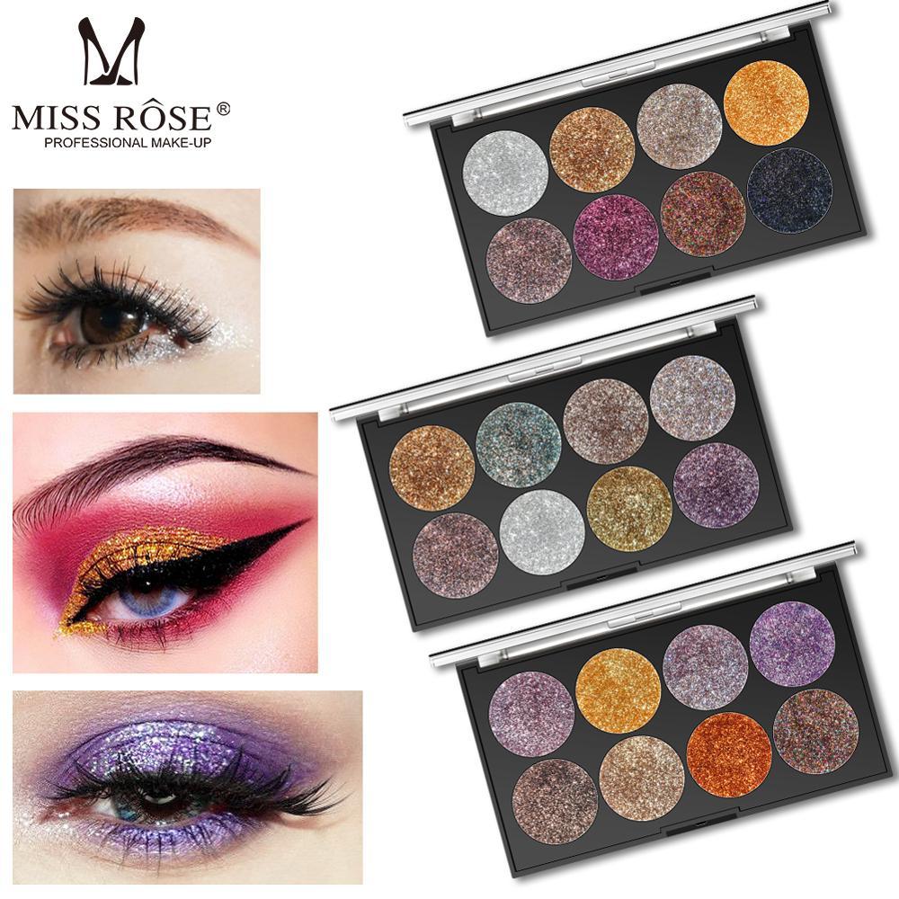 Miss Rose Makeup Palette 8 Color Glitter