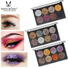 Load image into Gallery viewer, Miss Rose Makeup Palette 8 Color Glitter
