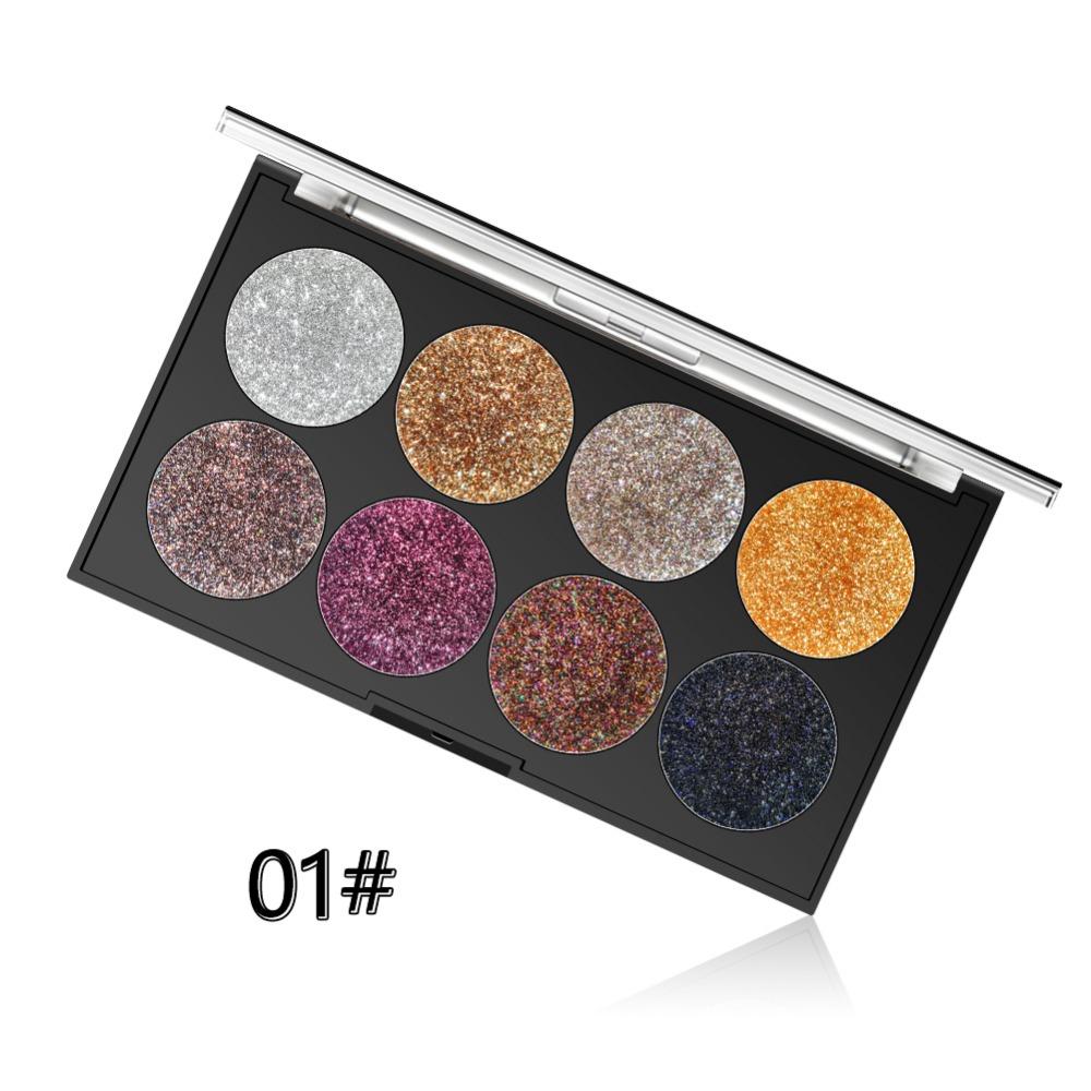 Miss Rose Makeup Palette 8 Color Glitter