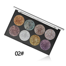 Load image into Gallery viewer, Miss Rose Makeup Palette 8 Color Glitter
