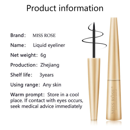 Miss Rose Matte Black Liquid Eyeliner
