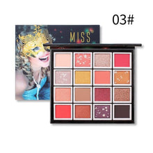 Load image into Gallery viewer, MISS ROSE 16 Color Pigment Eyeshadow Palette
