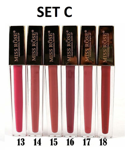 Miss Rose New Matt Liquid Lip Gloss (Gold)